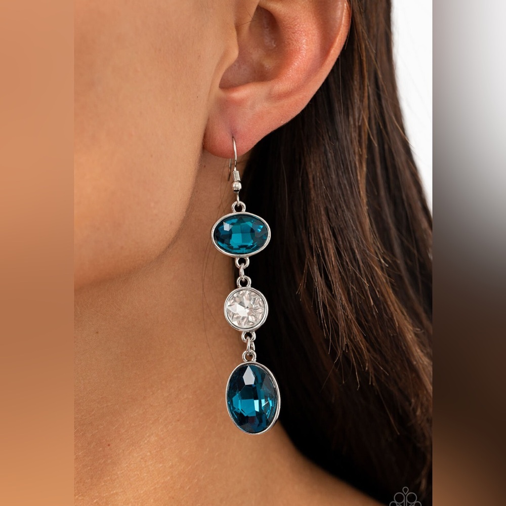 ❤️‍🔥5/$25❤️‍🔥 The Glow Must Go On Blue Earrings